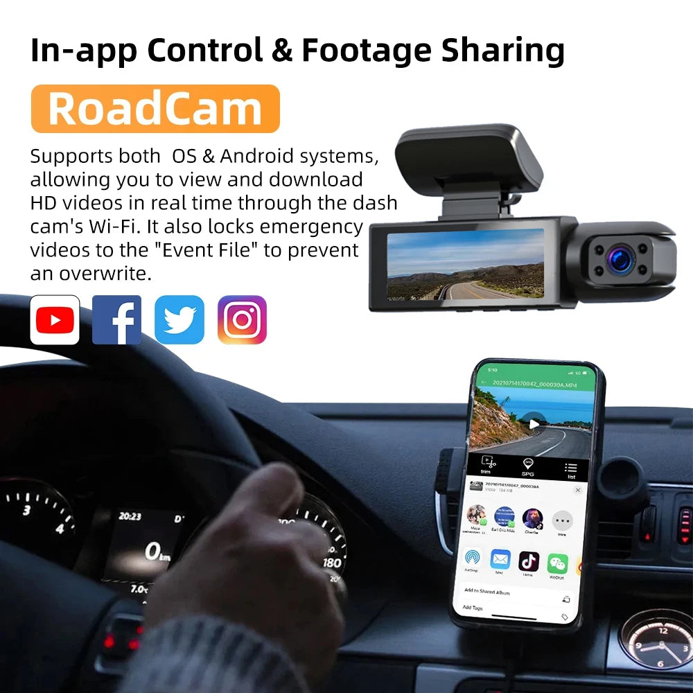 Dual Dashcam für Autos/Nachtsicht